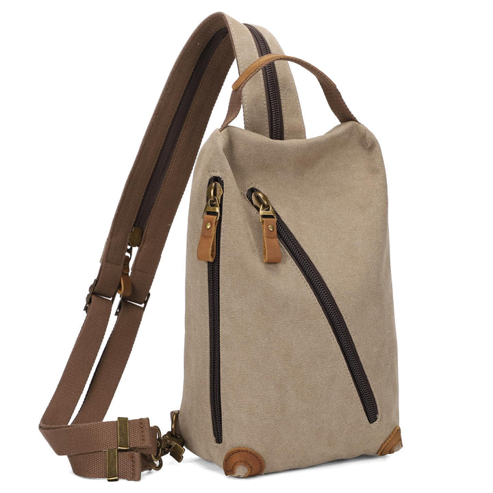 KL928 Canvas Sling Bag Herren und Damen, Schultertasche Crossbody Schulterrucksack Rucksack Shoulder