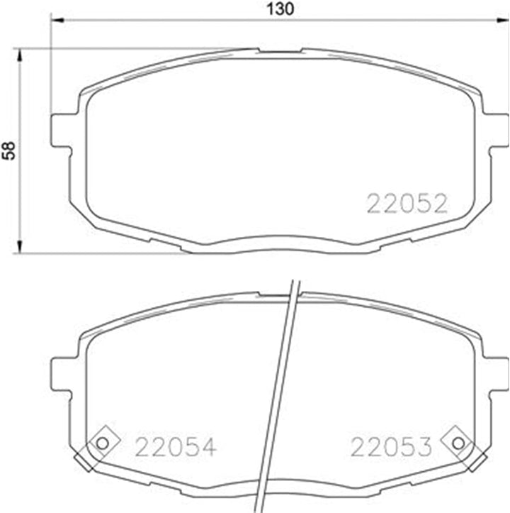 Brembo P 30 077 Bremsbeläge