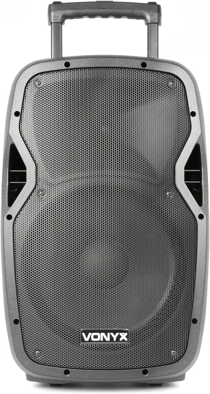 Vonyx AP1200PA - Mobile Partybox Bluetooth mit Akku, 600 Watt Party Lautsprecher mit Mikrofon, Musik