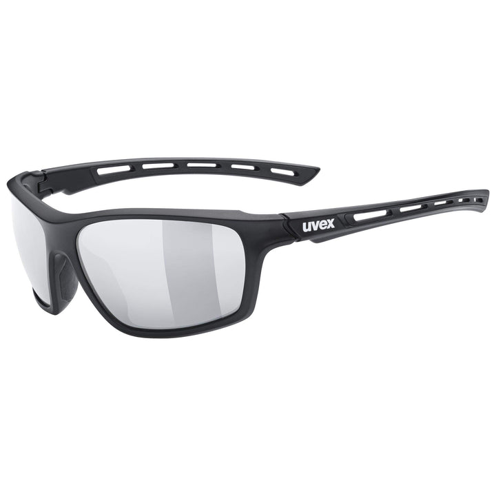 uvex Unisex Sportstyle 229 Sportbrille (1er Pack) Einheitsgrösse black mat/silver, Einheitsgrösse bl