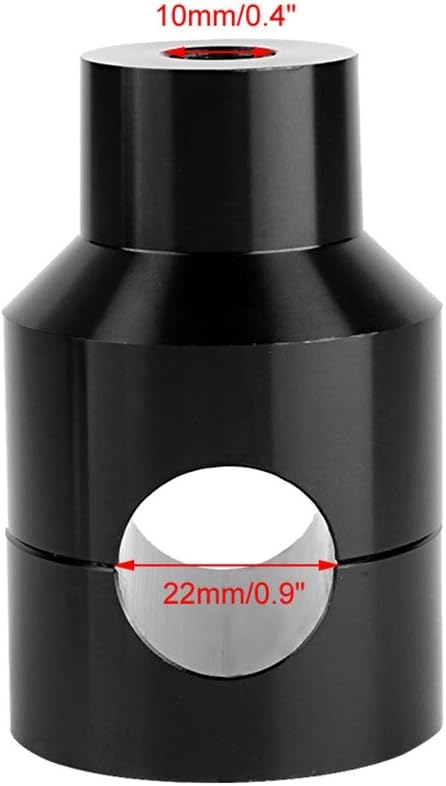 Suuonee Lift Lenker, Pair Lift Lenker Riser 22mm Aluminiumlegierung für Motorradmodifikation[Schwarz