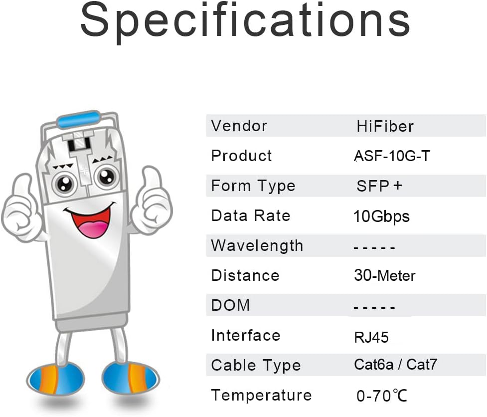 4 Stück, 10Gb SFP+ RJ45 Transceiver, 10Gbase-T SFP+ Ethernet Kupfer Modul unterstützt 10G/5G/2,5G, C