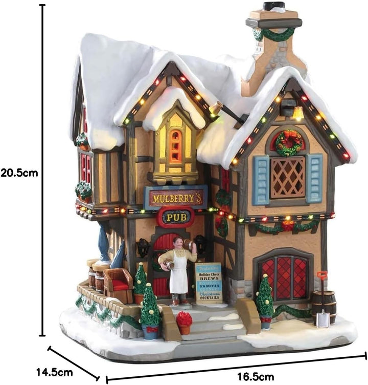 Lemax 95469 - Mulberry's Pub - Neu 2019 - Beleuchtete Kneipe - Caddington Village - Weihnachtswelt/W