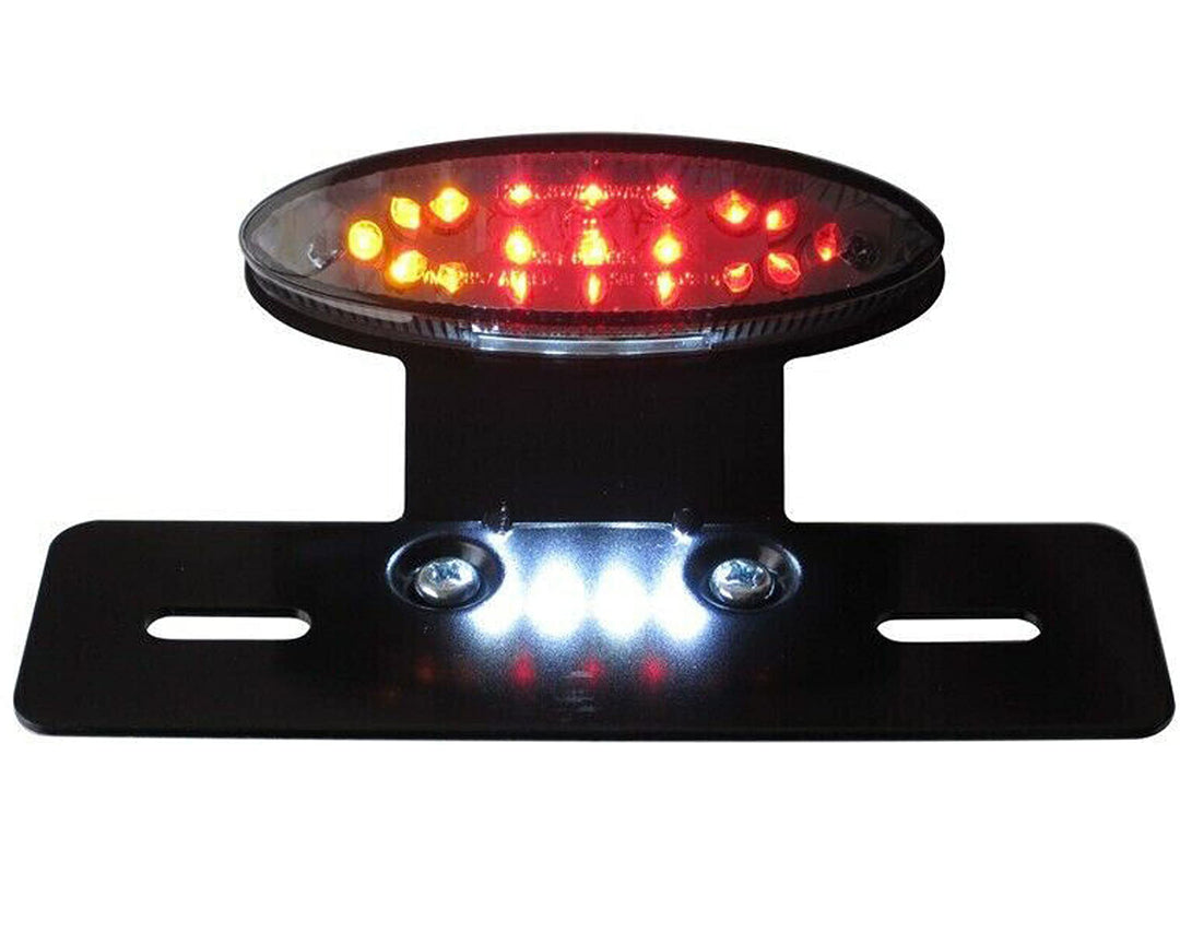 Alchemy Parts universell E-geprüft LED Stop/Heckleuchte mit eingebautem Blinker/Signale Turn, rauchg