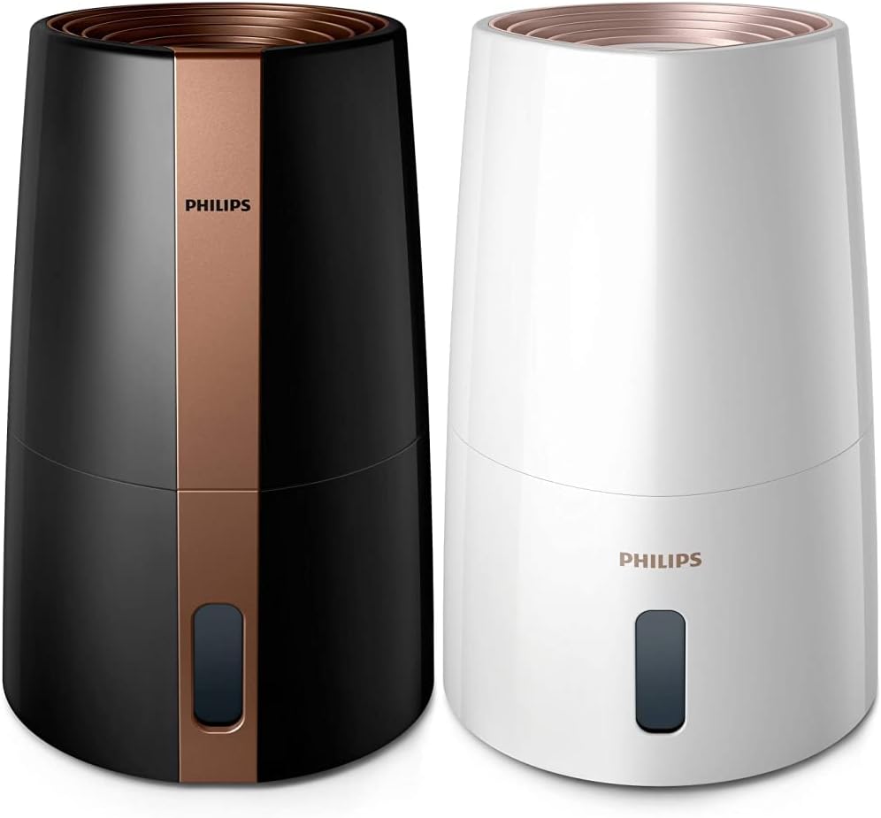 Philips Luftbefeuchter 3000 Serie HU3918/10, schwarz & Series 3000 Luftbefeuchter für Räume bis 45 m