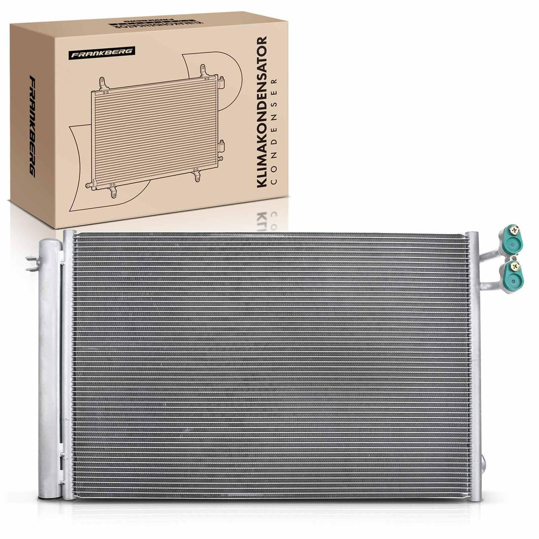 Frankberg Kondensator Klimaanlage mit Halter & Trockner Kompatibel mit 1er E81 116 118 120 130 2006-