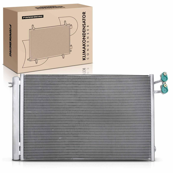 Frankberg Kondensator Klimaanlage mit Halter & Trockner Kompatibel mit 1er E81 116 118 120 130 2006-