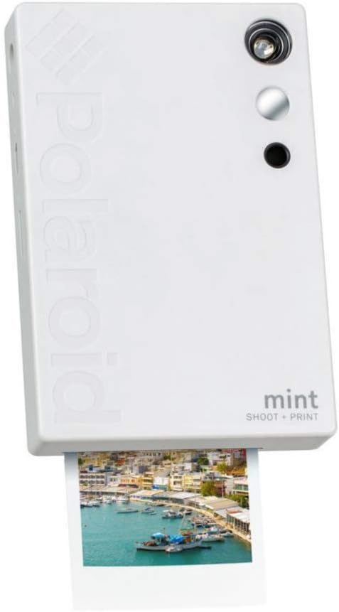 Polaroid Mint Sofortdruck-Digitalkamera (Weiss), Druck auf Zink 2x3 Fotopapier mit festhaftender Rüc