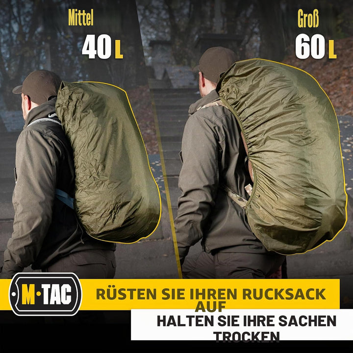 M-Tac Wasserdichter Regenschutz für Wandern, Camping, Reisen, M
