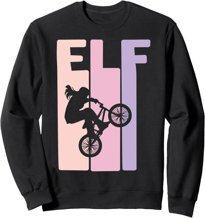 11. Geburtstag Mädchen Kinder BMX Fahrrad Fan Retro Motiv Sweatshirt