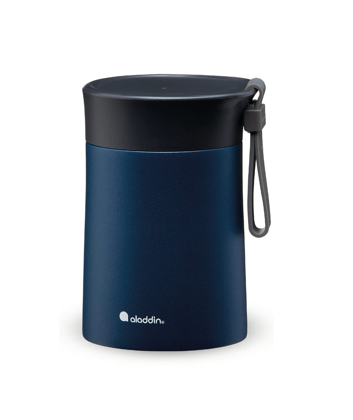 Aladdin Bistro Thermavac Stainless Steel Food Jar 0.4L Navy Blue – Keeps hot or cold for 5.5 Hours -