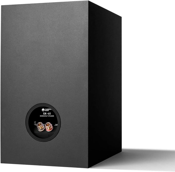 Cambridge Audio SX-60, Einsteiger-Bücherregal-Lautsprecher pro Paar (Schwarz)