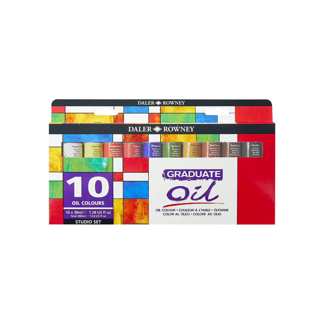 Daler Rowney 117900100 Graduate Öl-Selektion-Set, 38 ml, mehrfarbig, 10er Set 380.00 ml (1er Pack) 3
