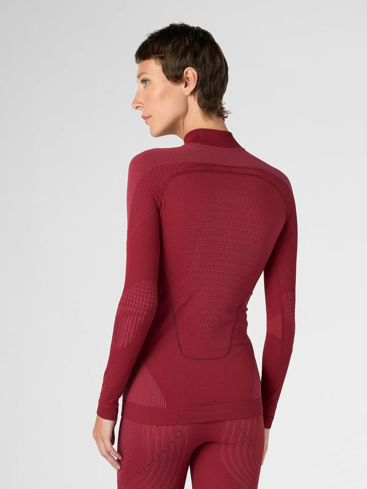 UYN Damen Evolutyon Uw Lg_sl Turtle Neck T-Shirt XL Anspruchsvolles Rot/Bordeaux/Bordeaux, XL Anspru