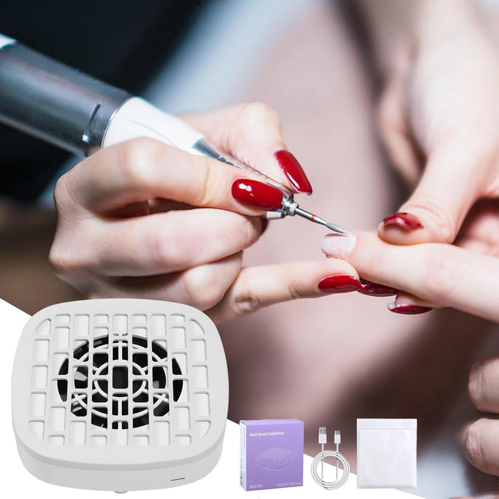 Staubsammler für Nägel, leiser Nagelstaubventilator, Vakuum-Maschine, tragbarer Reiniger, Maniküre-W