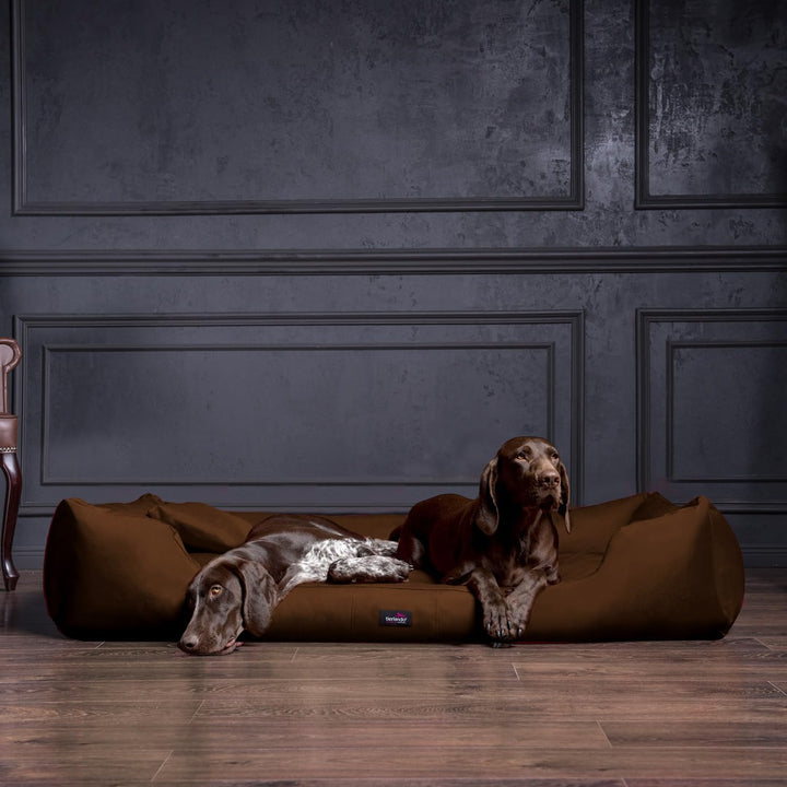 tierlando® Stabiles Hundebett Moritz Komfort Hundesofa aus festgewebtem, robusten Polyester, Grösse: