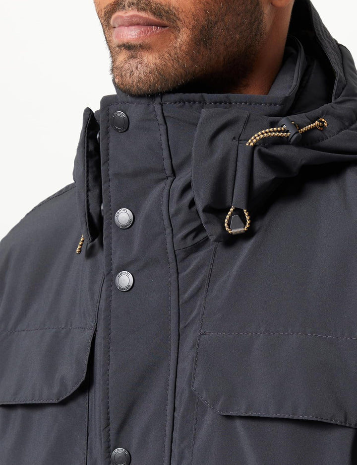 camel active Herren teXXXactive® Funktionsjacke mit Abnehmbarer Kapuze 29 Schwarz, 29 Schwarz
