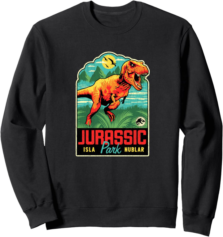 Jurassic Park T-Rex Roaring Gift Shop Decal Sweatshirt