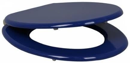sanicomfort WC-Sitz FINE Blau – MDF Toilettensitz mit Absenkautomatik | Softclose WC Deckel universe