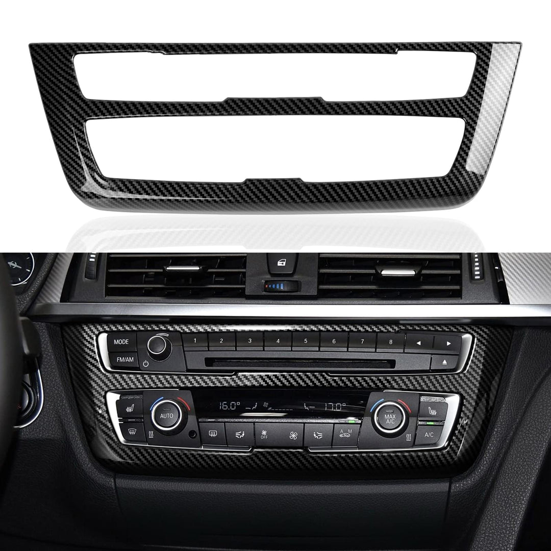 Auto Aufkleber CD Panel Abdeckung ABS Interieurleisten Trim Kompatibel mit BMW 3e 4er F30 F34 3GT F3
