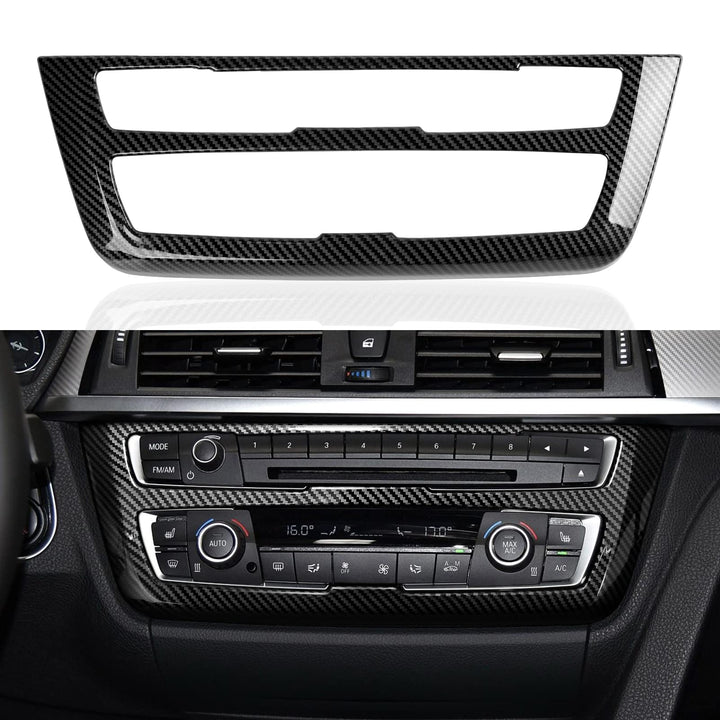 Auto Aufkleber CD Panel Abdeckung ABS Interieurleisten Trim Kompatibel mit BMW 3e 4er F30 F34 3GT F3