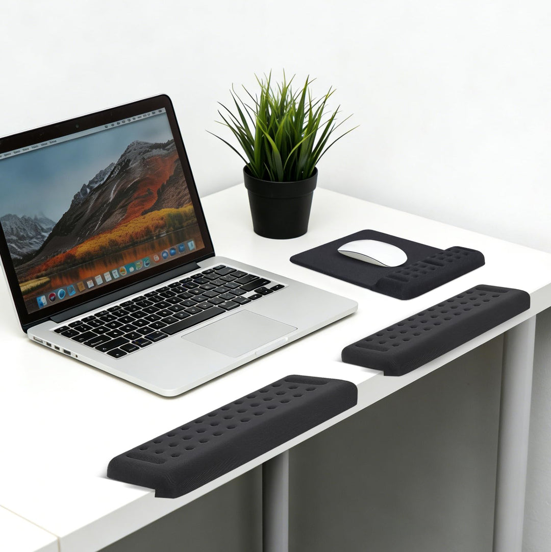 2er-Pack L-förmige Ellbogenauflage Memory Schaum, Ergonomische Armauflage mit Mauspad, Anti-Rutsch E