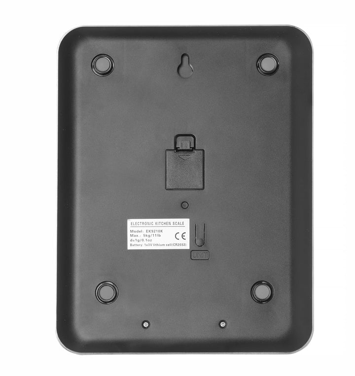 HENDI Digitale Küchenwaage, Haushaltwaage, Für max 5 kg, Präzision auf bis zu 1 gr, Mit eingebautem
