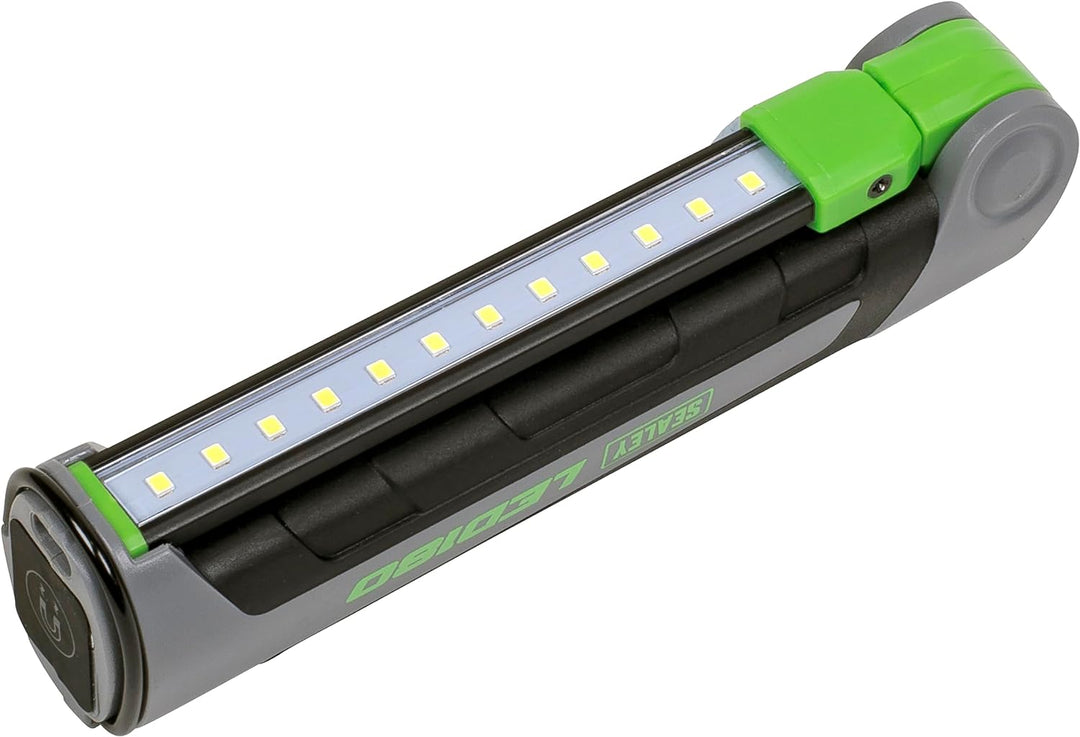 Sealey LED180 12 SMD LED + 1W LED Wiederaufladbare Slim Inspektionslampe Lithium-Ionen