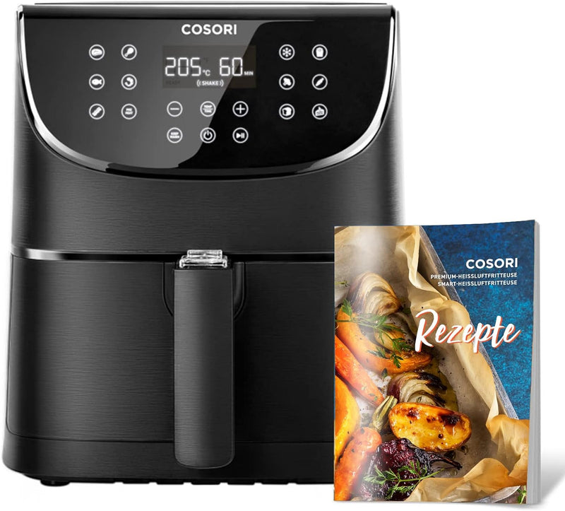 COSORI Heissluftfritteuse 3,5L, Heissluftfriteuse Ohne ÖL mit 13 Programmen, 1500W, Airfryer XL für