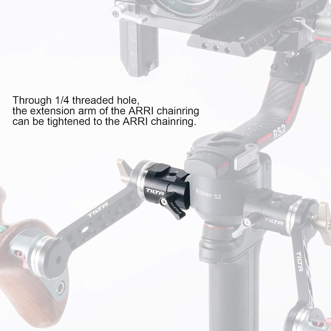 Tilta Linke Side NATO Rail zum Rosettenadapter für DJI RS 2/RS 3 Pro/RSC 2/RS 3 Gimbal TGA-NRA-L