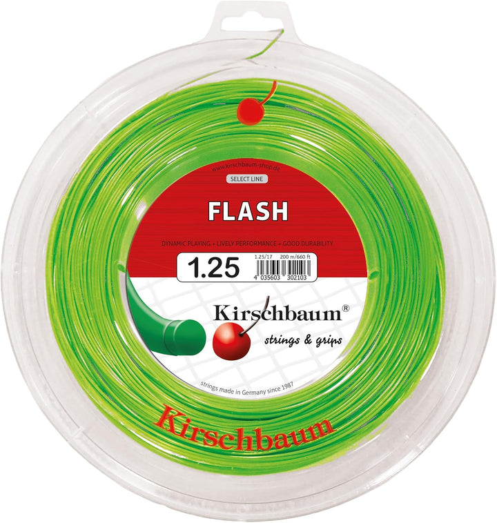 Kirschbaum Tennissaite Flash 1,25mm 200m grün