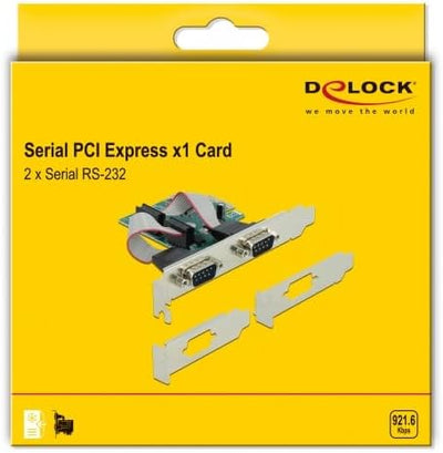 Delock PCI Express Karte zu 2 x Seriell RS-232 90007