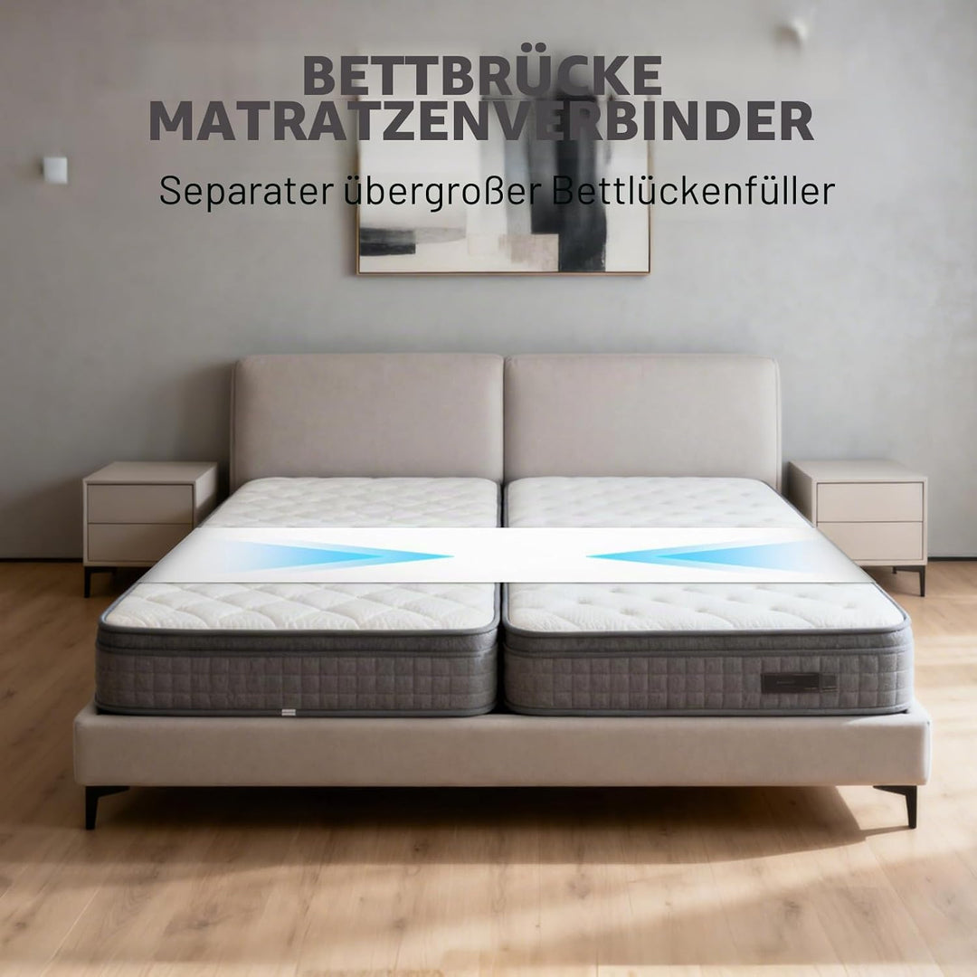 SUNOYA Liebesbrücke Für Matratzen, Matratzenhalter 230×50cm, Matratzenverbinder, Bettbrücke, Matratz