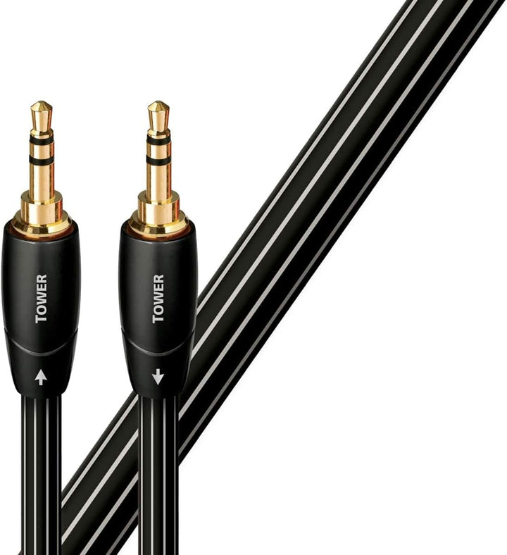 AudioQuest 3m Tower 3,5 mm - Audiokabel (3,5 mm, 3,5 mm, männlicher Stecker, Gold, Schwarz, Kupfer)