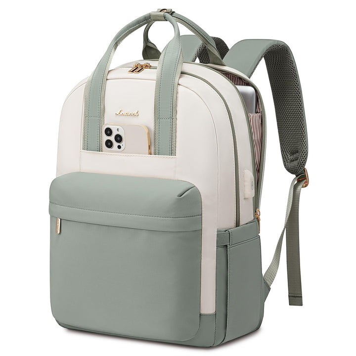 LOVEVOOK Rucksack Damen, 15,6 Zoll Laptop Schulrucksack Mädchen mit Laptopfach, Wasserdicht Tagesruc