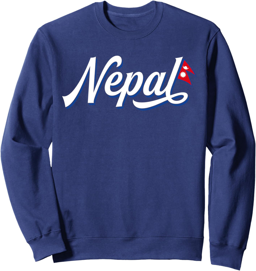 NEPAL | Retro Reisen Nepalesische Flagge Nepal Sweatshirt