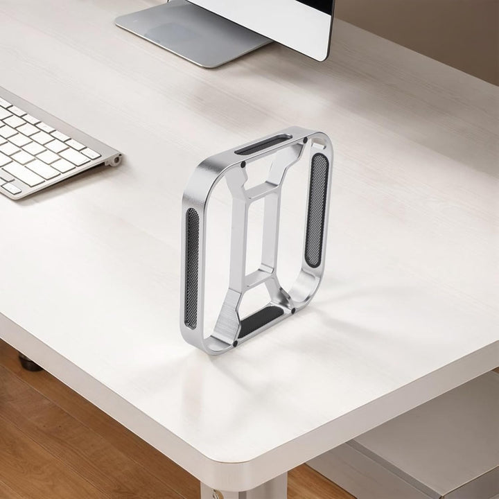 ReachMall Dock für Mac mini M4, Aluminium-Ständer mit Kühlung und Schutz, Staubfilter, sichere Passf