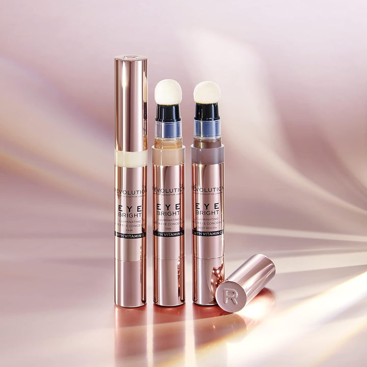 MakeUp Revolution Eye Bright Concealer Medium Nude 3 ml (1er Pack), Nude 3 ml (1er Pack)
