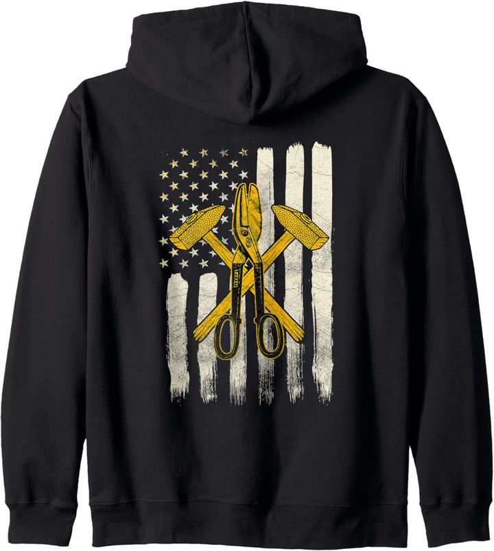 Blecharbeiter Geschenke Design auf der Rückseite des Hemdes Kapuzenjacke