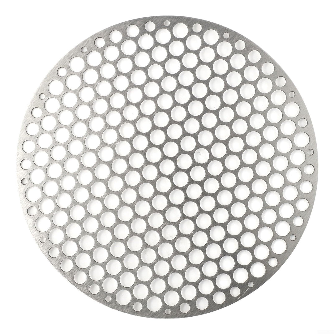 Runder Edelstahl-Grillrost, rundes Grillnetz, Drahtgeflecht, Gestell für Outdoor-Camping, Kochgeschi