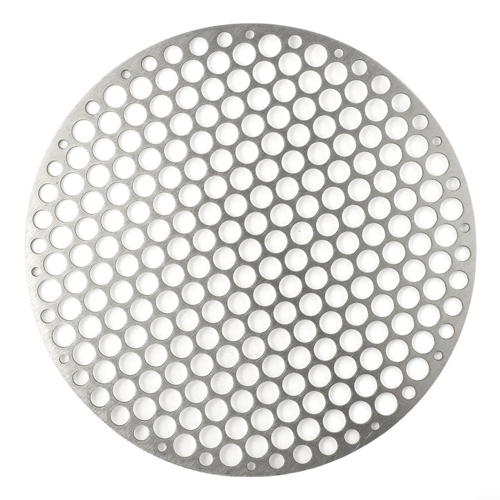 Runder Edelstahl-Grillrost, rundes Grillnetz, Drahtgeflecht, Gestell für Outdoor-Camping, Kochgeschi