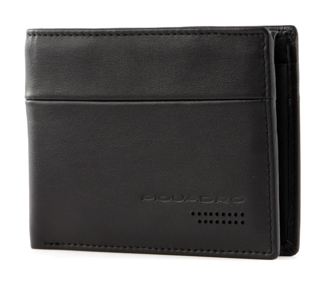 Piquadro Urban Börse mit Münzfach 13 cm Black