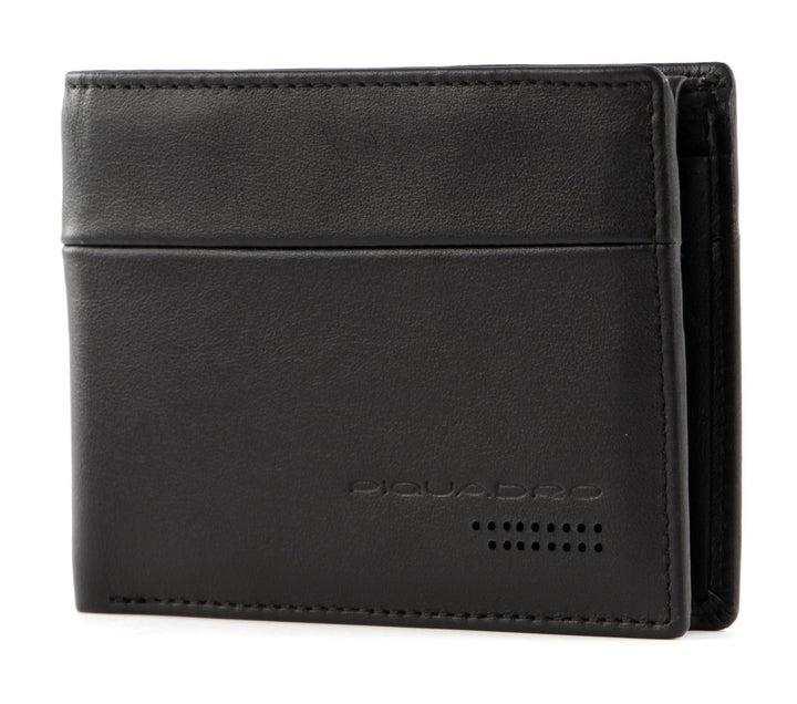 Piquadro Urban Börse mit Münzfach 13 cm Black