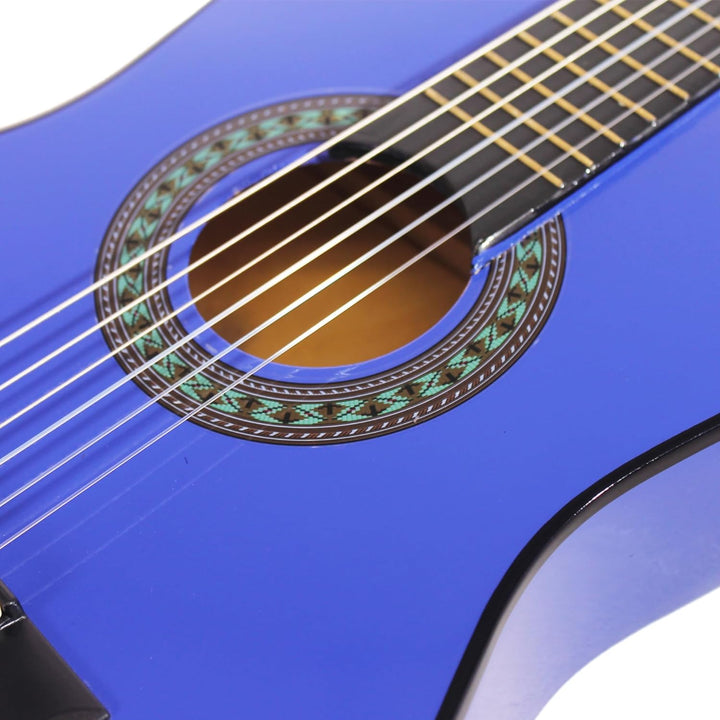 Music Alley MA-52 Classical Acoustic Guitar Kids Guitar and Junior Guitar Blue, Blue