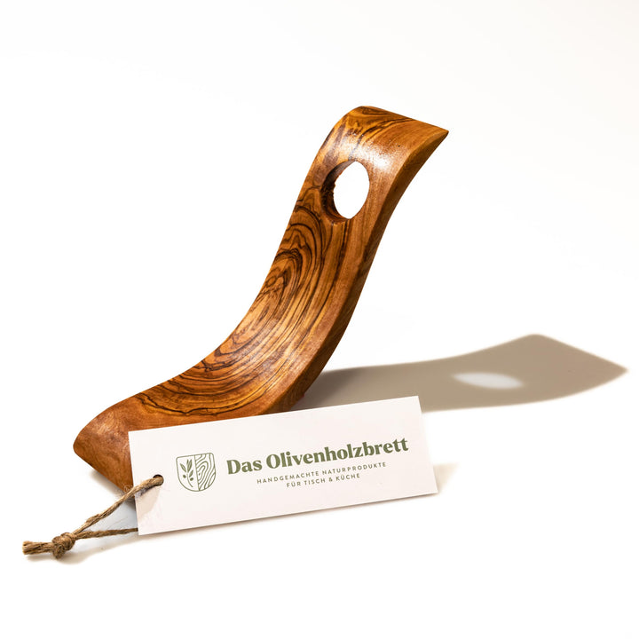 das Olivenholzbrett® Flaschenhalter aus Olivenholz/Weinständer Holz/Weinflaschenhalter/Flaschenhalte