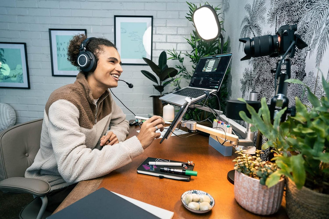 Audio-Technica M50xSTS StreamSet Streaming-Headset mit USB-Anschluss Schwarz, USB