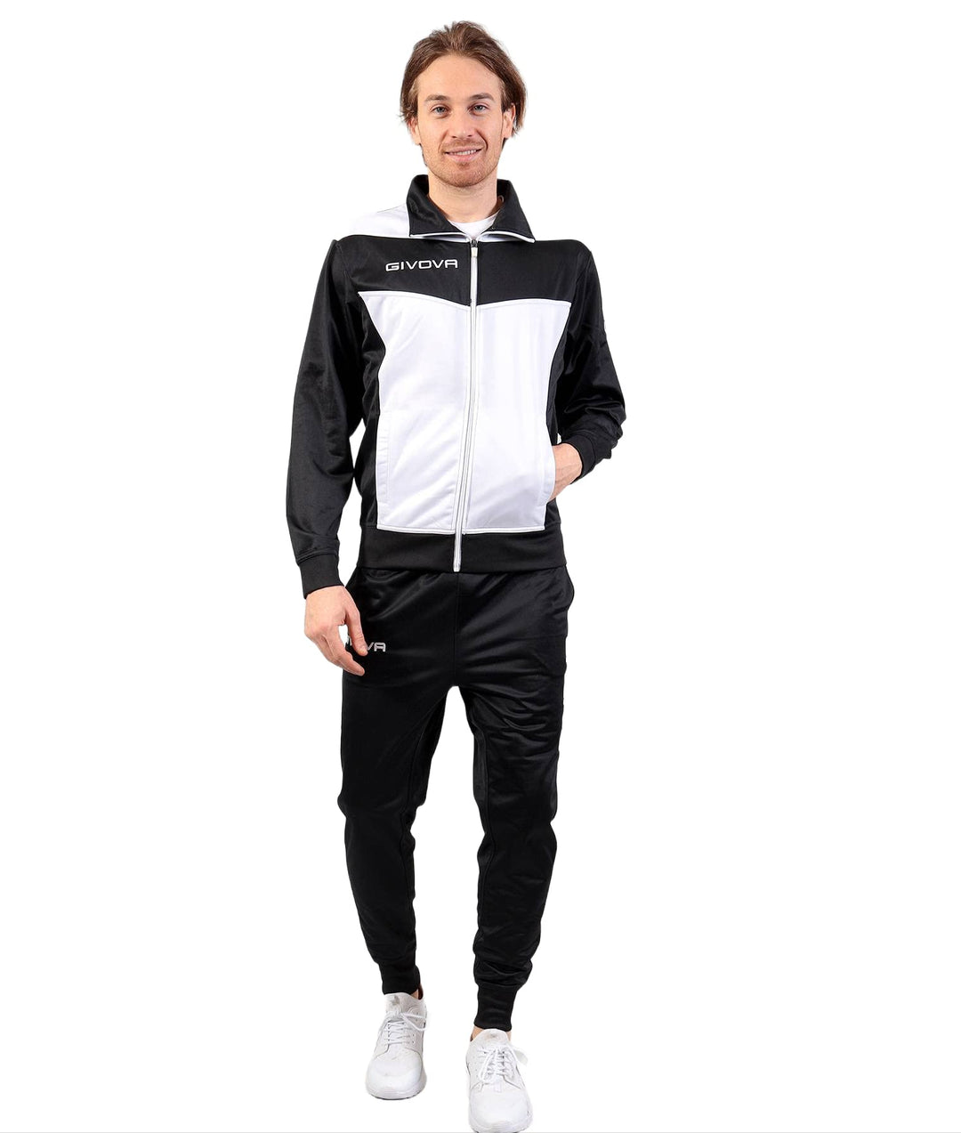 Givova Herren Anzug Spielfeld S BLANC/NOIR 4S, S BLANC/NOIR 4S