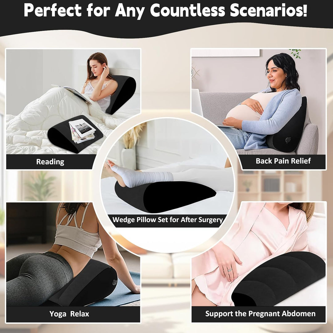 Aufblasbares Keilkissen für Sleepling - Reflux Kissen Anti-Schnarchen, Säurereflux und GERD. Positio