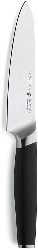 Paul Wirths CERASTEEL Allzweckmesser | Bruchfeste und extrem scharfe Klinge aus Keramik & Edelstahl