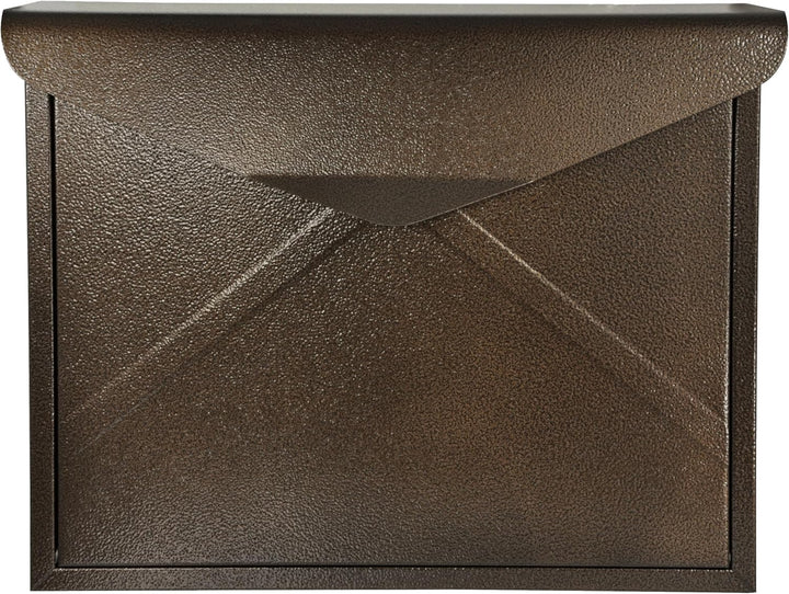 Designer Briefkasten Wandbriefkasten Postkasten ohne Zeitungsrolle Zeitungsfach Braun Antik A4/C4 ge